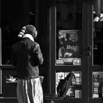 Man on street, Paris